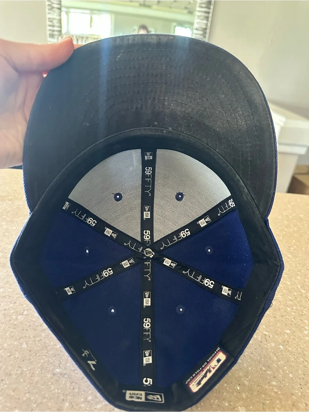 Dodger New Era Royal Blue Snapback Hat with White LA Logo